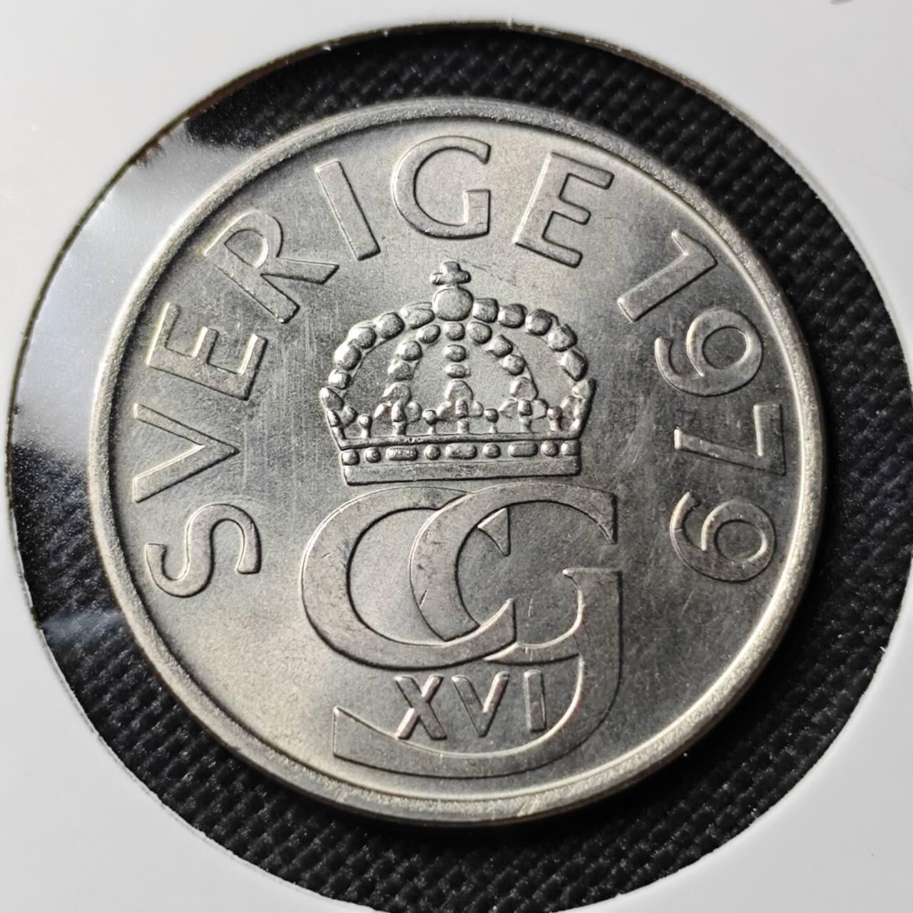 KK钱币收藏小铺   套币专场 2月预留时间 周末发货 1979瑞典5克朗 好品 