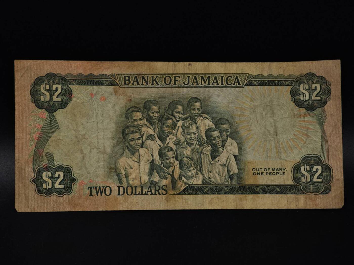  【淘币小摊】限时拍第八百八十四拍   纸币场    每周一统一发货 牙买加2元纸币【有折】