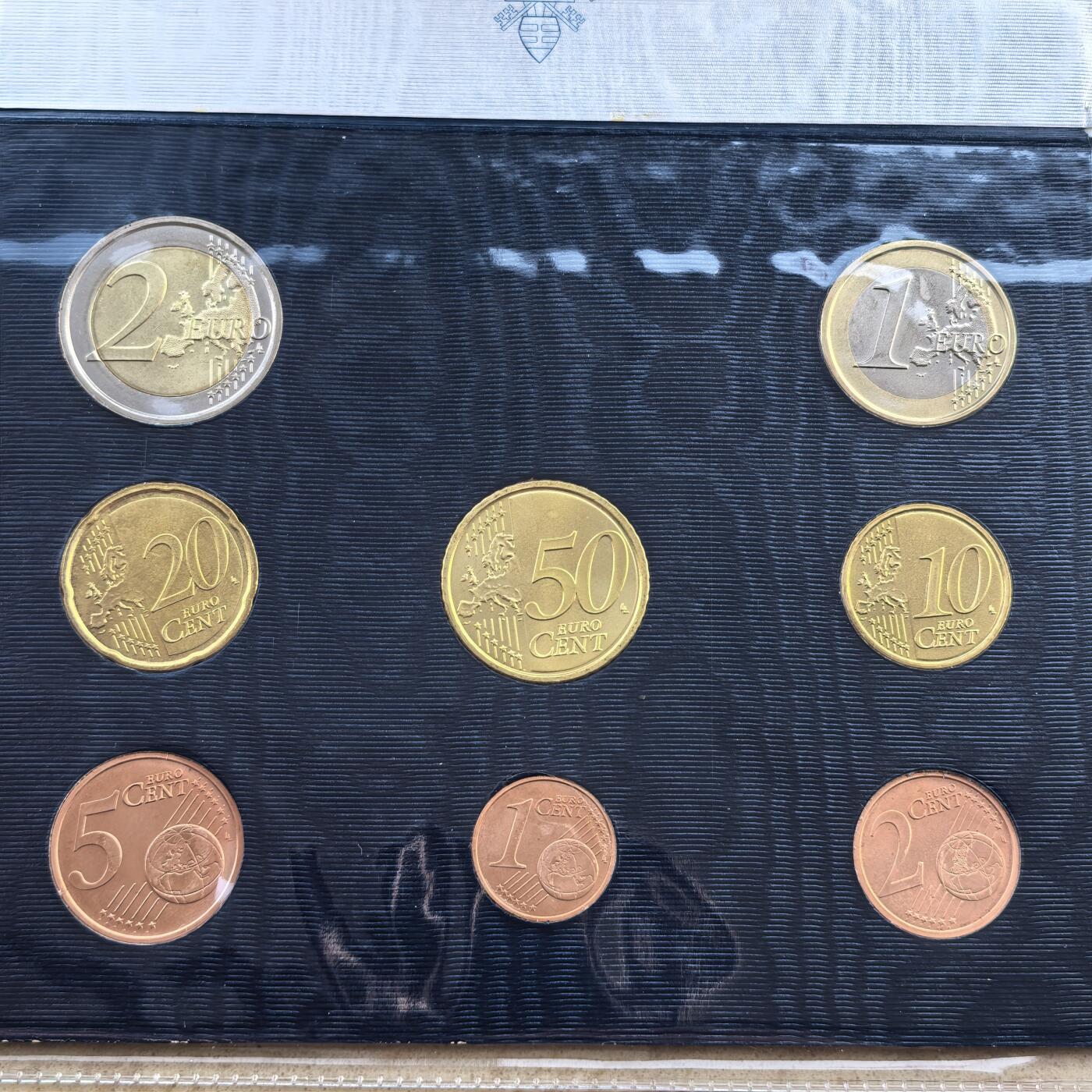 道一币馆币章第一百七十场 原包装 梵蒂冈2014年欧元套币八枚