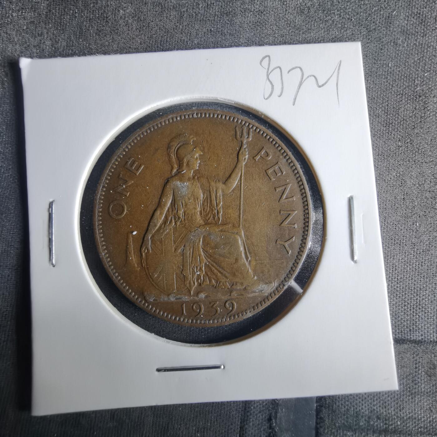 沼泽如烟--第1033场 英国1939年1便士