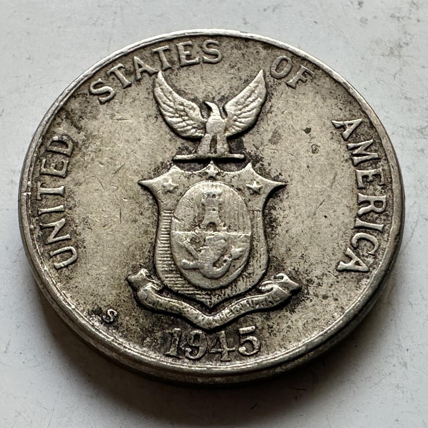 🌹外币初藏🌹🐯2026年第34场   每周二四六晚8️⃣点 接代拍 菲律宾1945年S版 5分