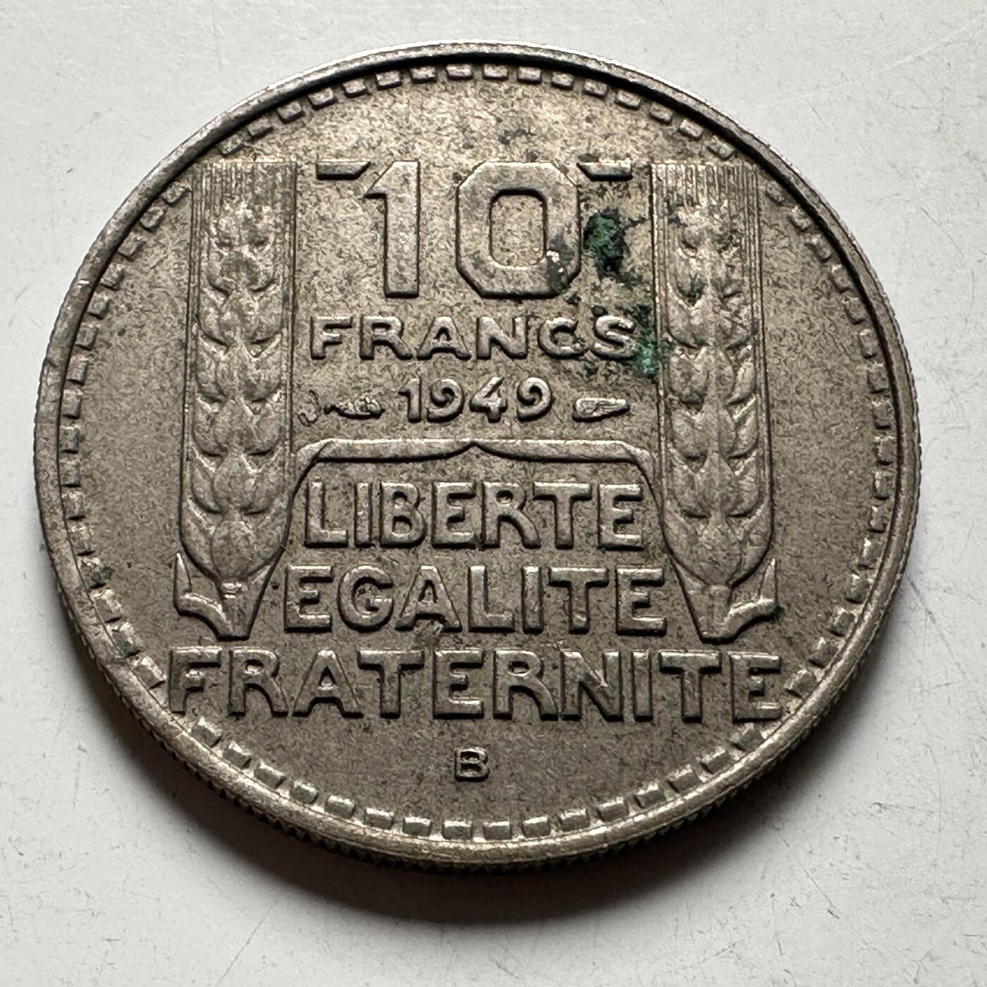 🌹外币初藏🌹🐯2026年第33场   每周二四六晚8️⃣点 接代拍 法国1949年B版10法郎