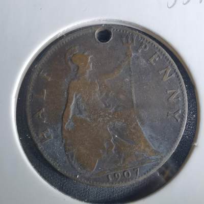 沼泽如烟--第1033场 - 英国1907年半便士