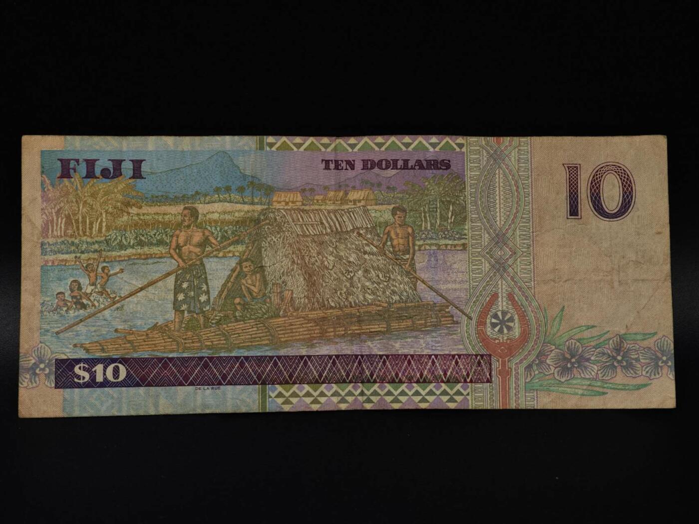  【淘币小摊】限时拍第八百八十四拍   纸币场    每周一统一发货 斐济10元纸币【有折】