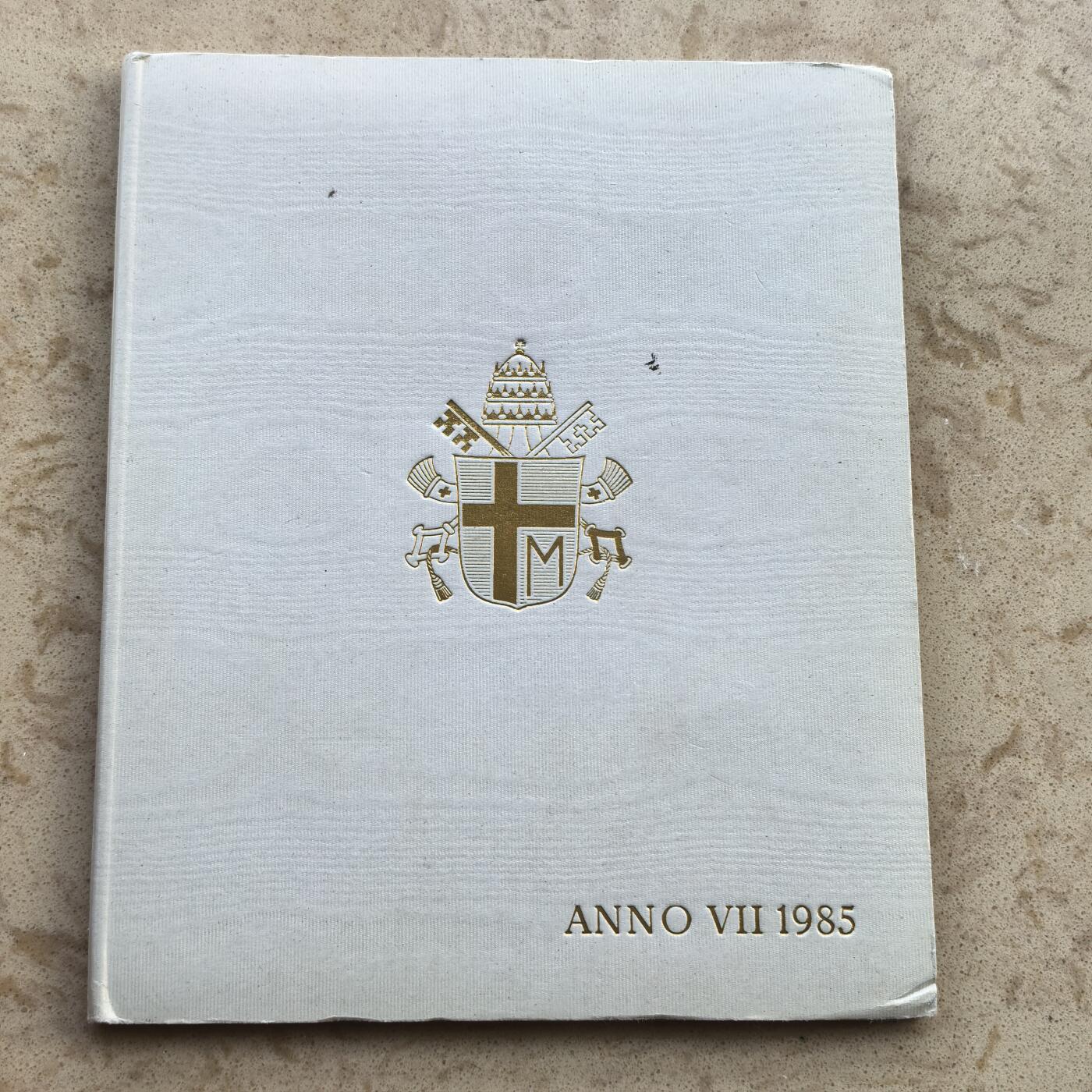 道一币馆币章第一百七十场 原包装 梵蒂冈1985年清年纪念套币七枚 含1000里拉银币