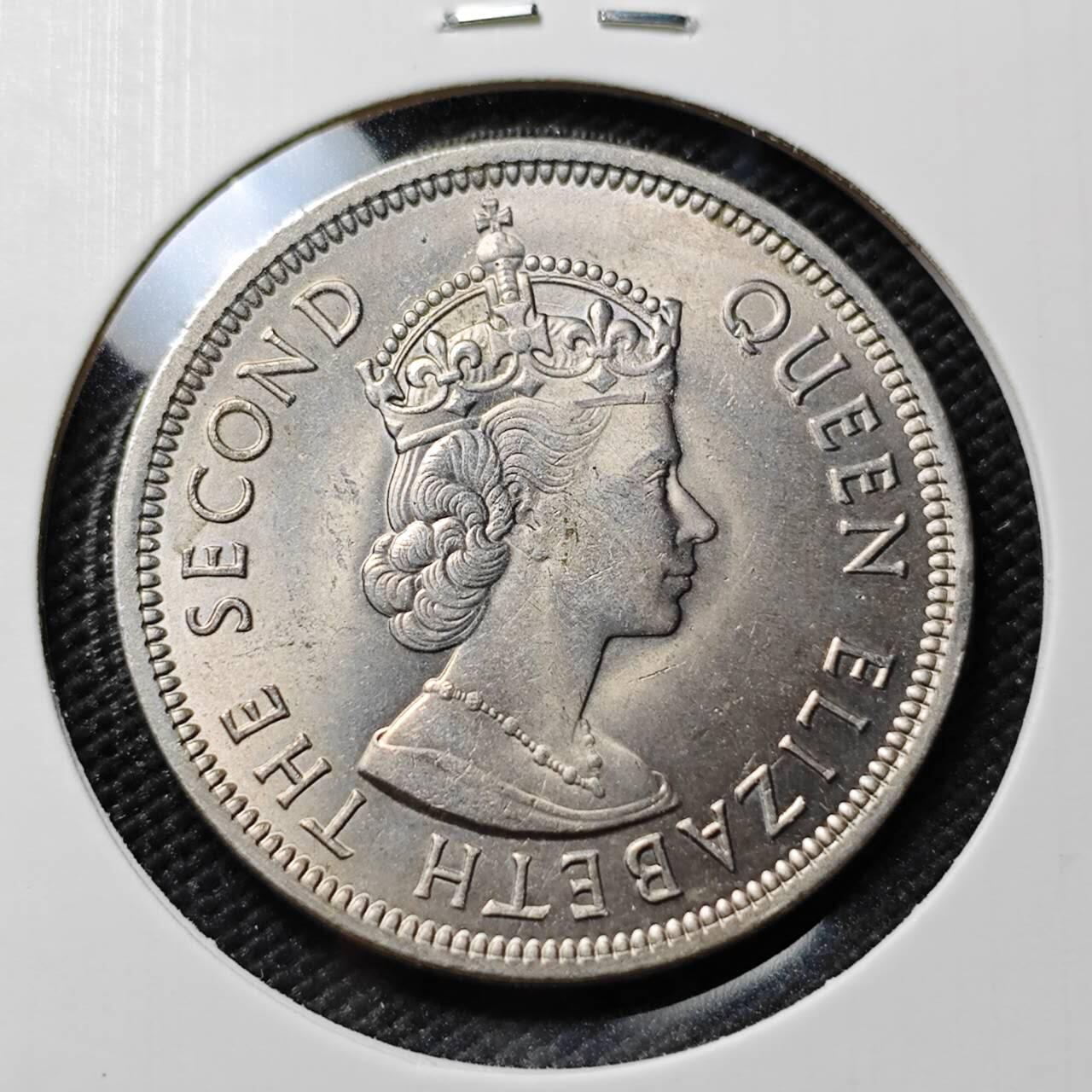 KK钱币收藏小铺   套币专场 2月预留时间 周末发货   1970香港高冠女王大一元 好品