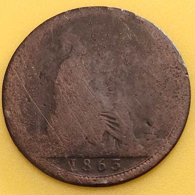 布加迪🐬～世界钱币(上海)🌾第 282 期 /  各国套币和散币 - 英国🇬🇧 1865年 1便士 维多利亚女王 年份清晰