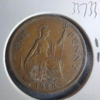 沼泽如烟--第1033场 - 英国1940年1便士