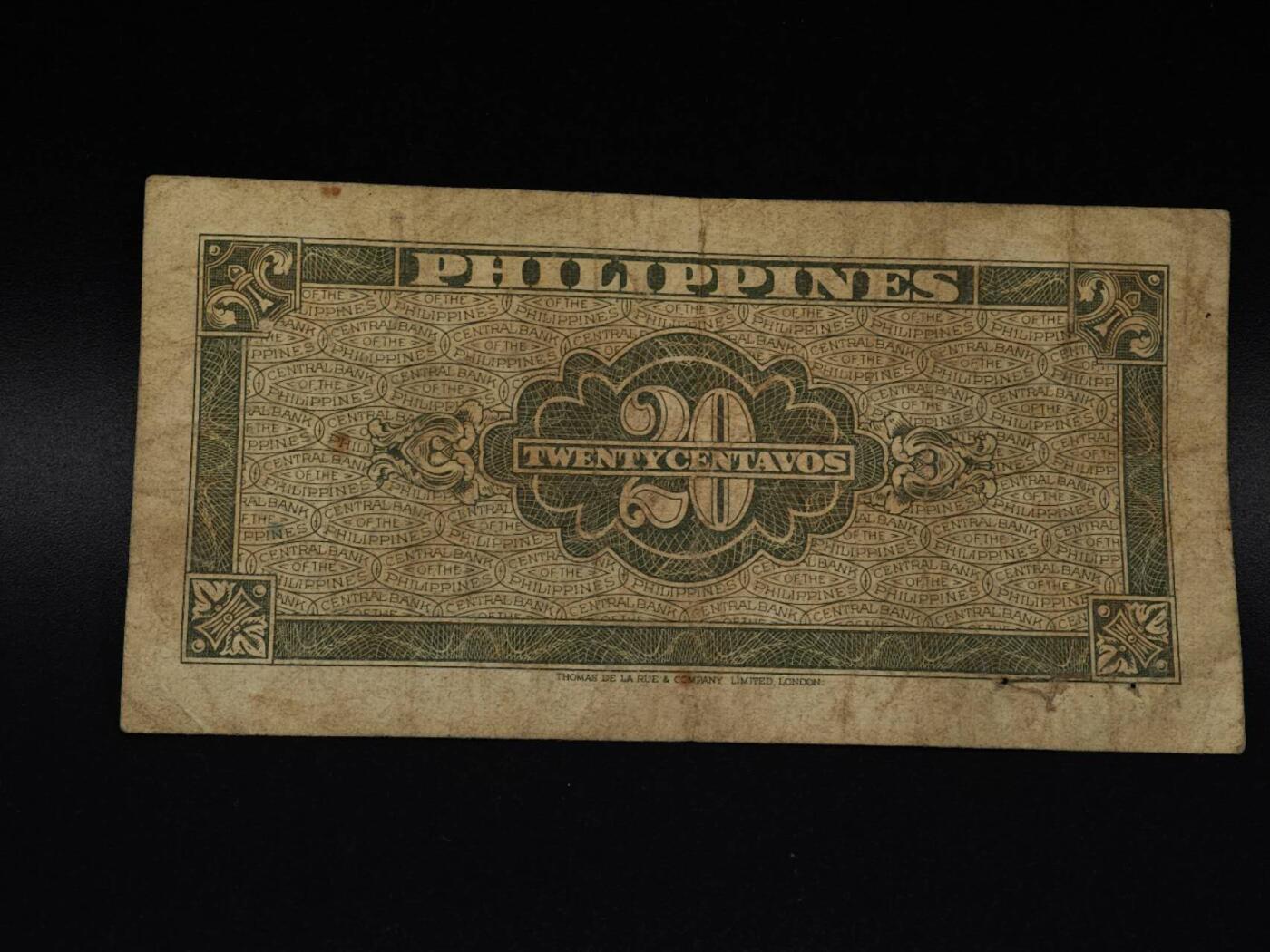  【淘币小摊】限时拍第八百八十四拍   纸币场    每周一统一发货 菲律宾20分纸币【有折】