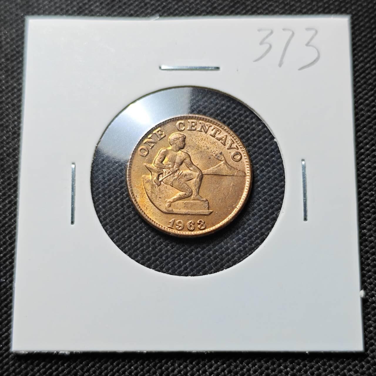 KK钱币收藏小铺   套币专场 2月预留时间 周末发货  1963菲律宾1分铜币 好品