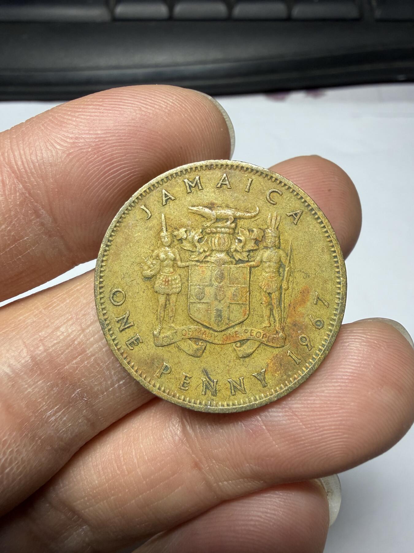 2026年集古藏今外币拍卖第三期-第7场—（总第317拍），可以寄存60天，满160元包邮。 1967年牙买加1便士