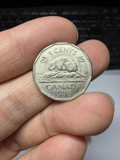 2026年集古藏今外币拍卖第三期-第7场—（总第317拍），可以寄存60天，满160元包邮。 - 1959年加拿大5分