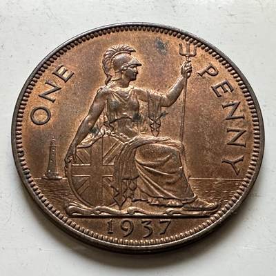 🌹外币初藏🌹🐯2026年第34场   每周二四六晚8️⃣点 接代拍 - 英国1937年一便士