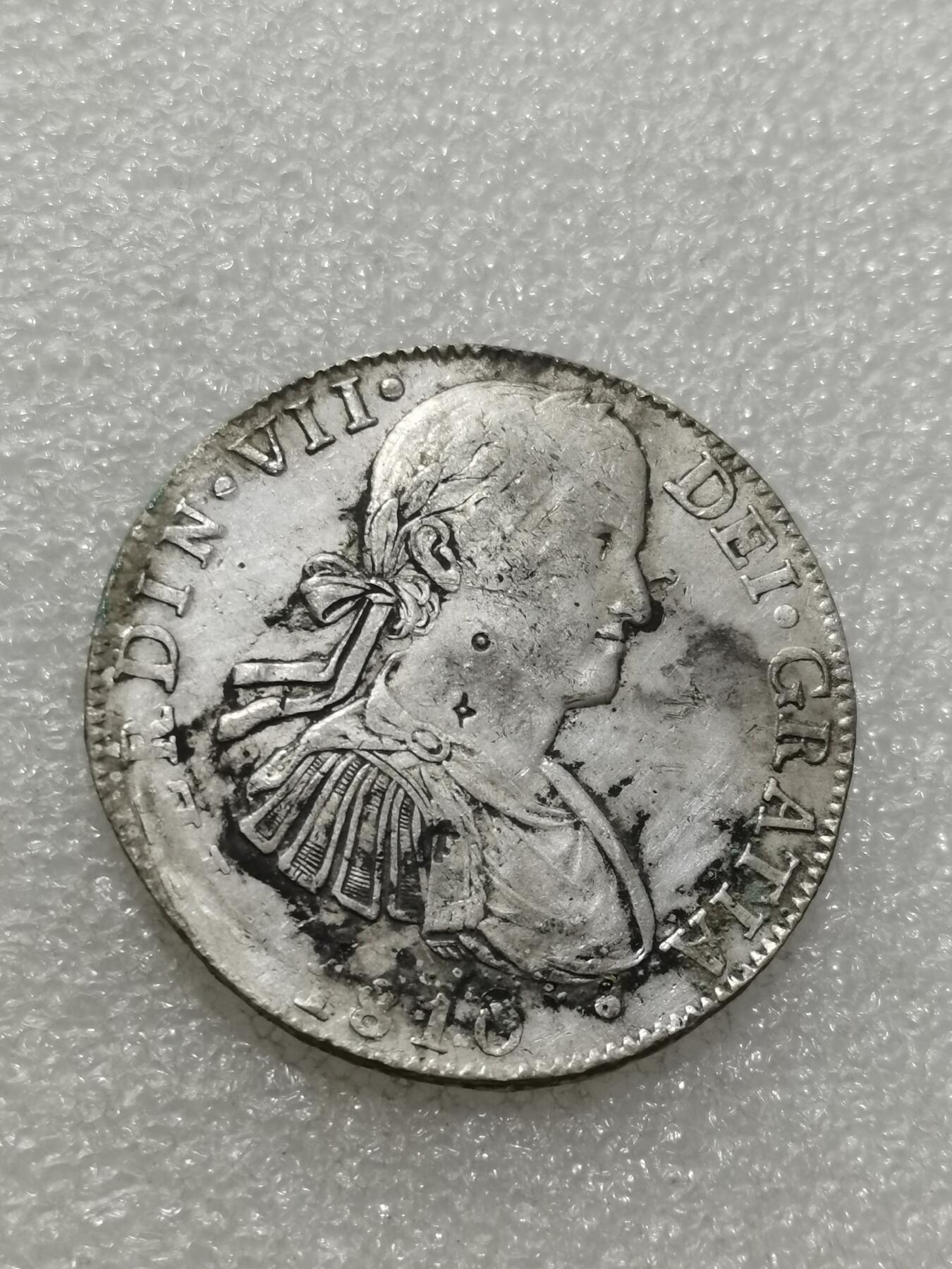 天下钱庄专场欢迎参拍 斐迪南七世老双柱银币