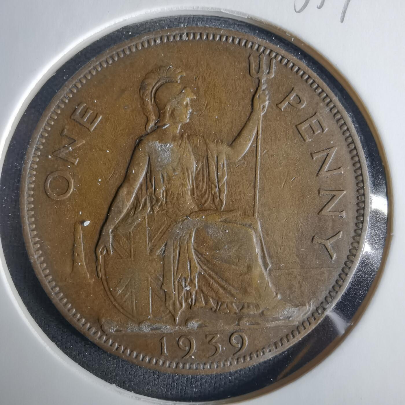 沼泽如烟--第1033场 英国1939年1便士