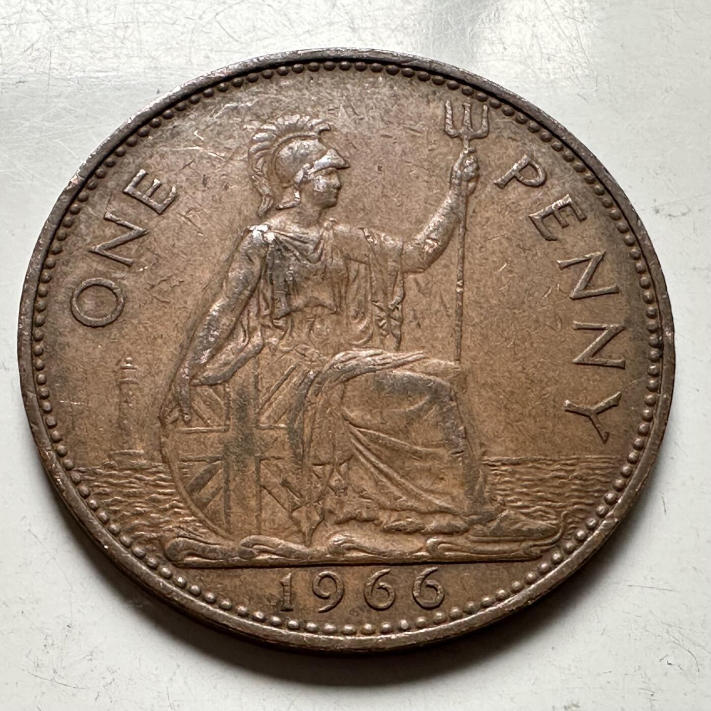 🌹外币初藏🌹🐯2026年第33场   每周二四六晚8️⃣点 接代拍 英国1966年一便士