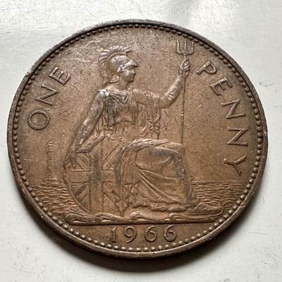 🌹外币初藏🌹🐯2026年第33场   每周二四六晚8️⃣点 接代拍 - 英国1966年一便士