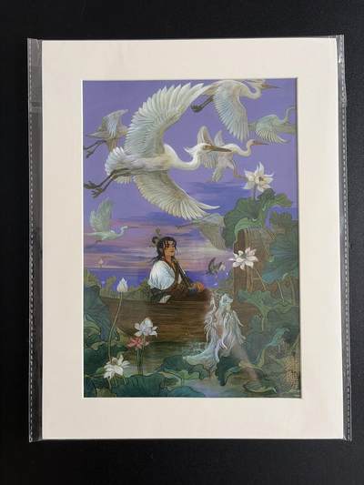 NO.28 好又多金牌大场，每周一站式配齐，方便凑单！（周6晚9点截拍，卖家送拍0抽成！） - 【亲签】独行正明亲签 万龙谷 版画一张 260*350mm