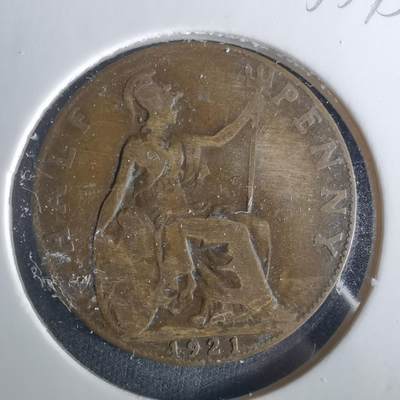 沼泽如烟--第1033场 - 英国1921年半便士