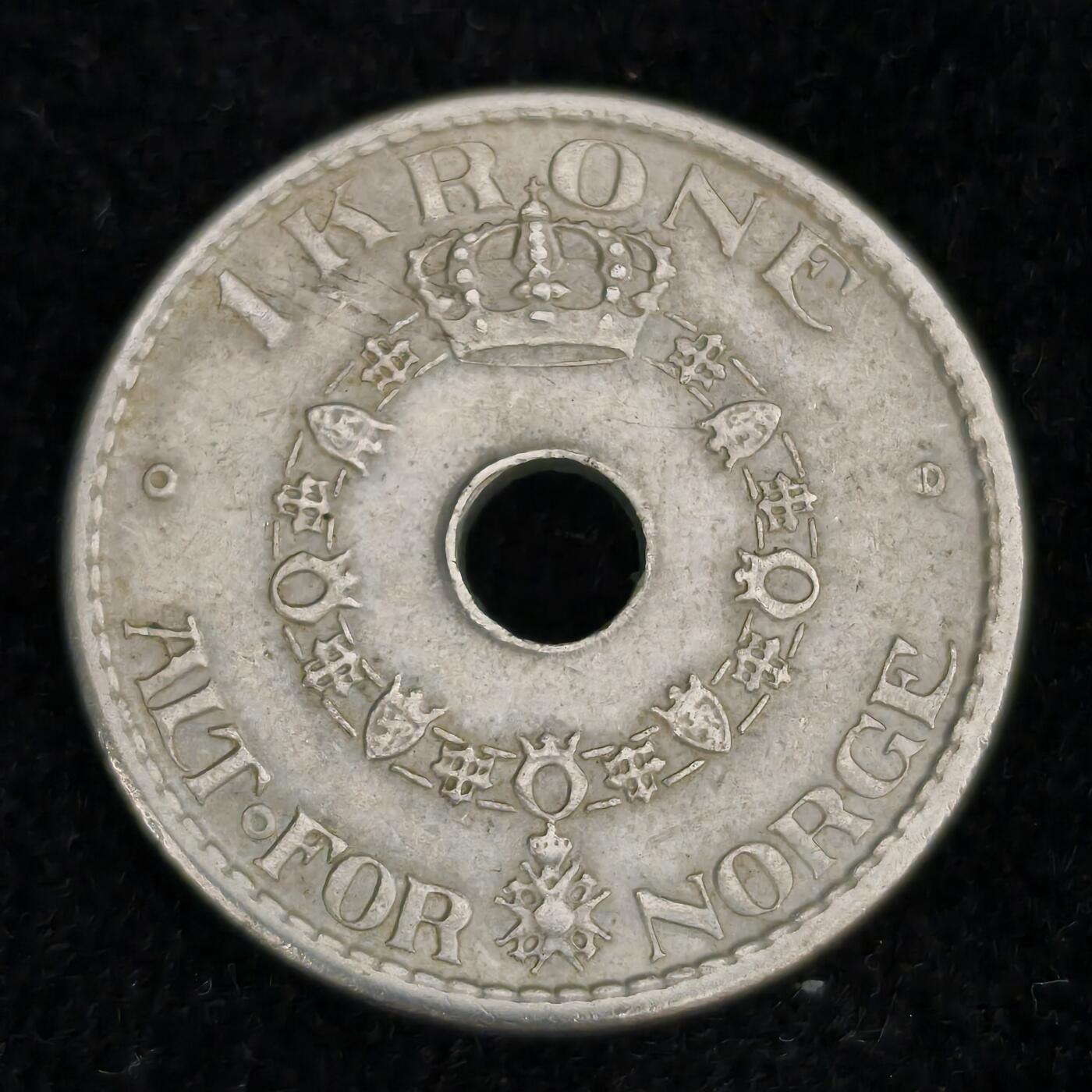 Krab外币市集Vol.27 挪威1935年1克朗