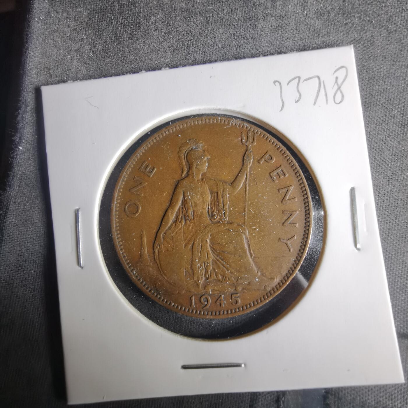 沼泽如烟--第1033场 英国1945年1便士