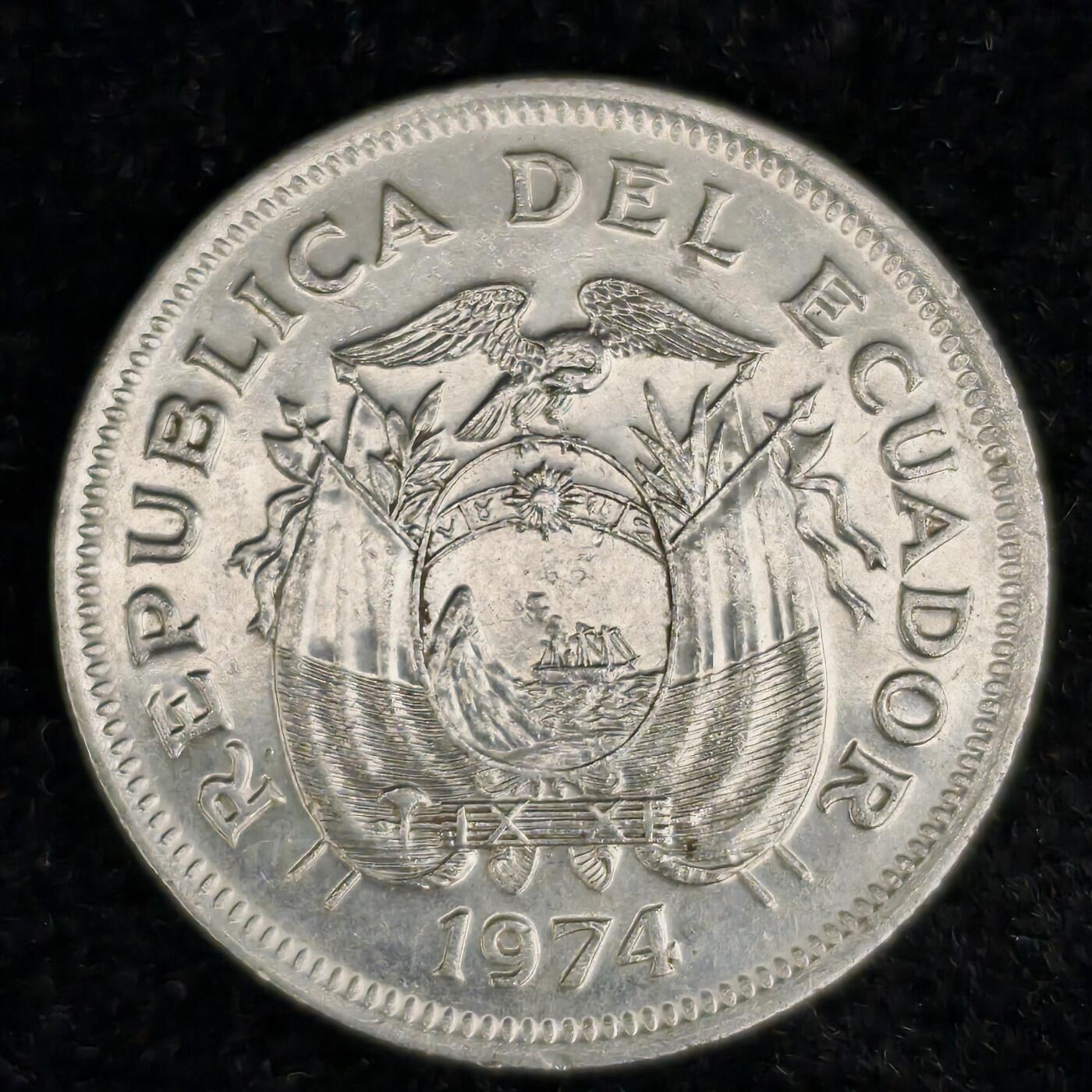 Krab外币市集Vol.27 厄瓜多尔1974年1萨克雷