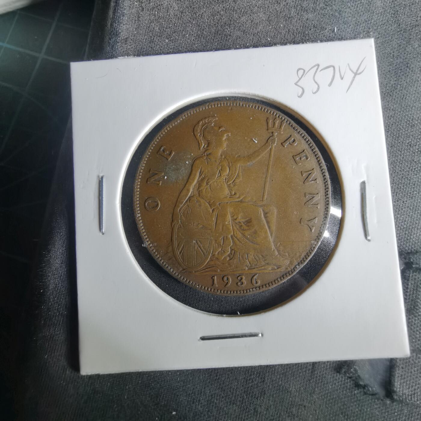 沼泽如烟--第1033场 英国1936年1便士