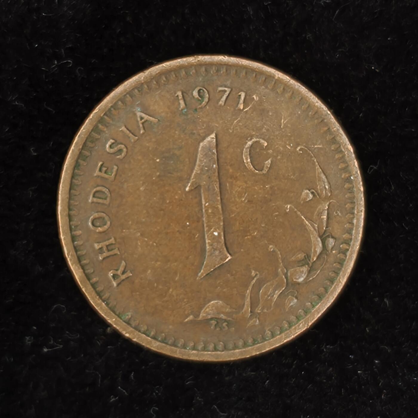 Krab外币市集Vol.27 罗德西亚1971年1分