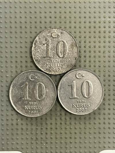 2026年第37场各国散币拍卖（总第187场） - 土耳其10库鲁3枚