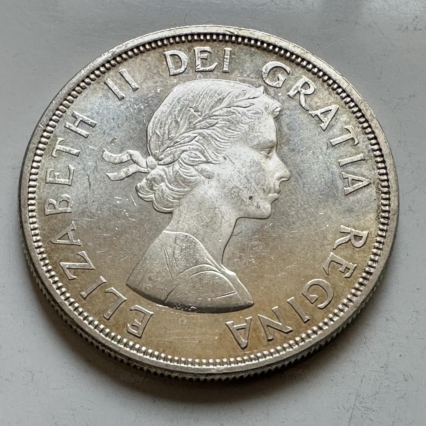 🌹外币初藏🌹🐯2026年第34场   每周二四六晚8️⃣点 接代拍 加拿大1964年夏洛特敦百年纪念银币 23.33g 36mm 80%银