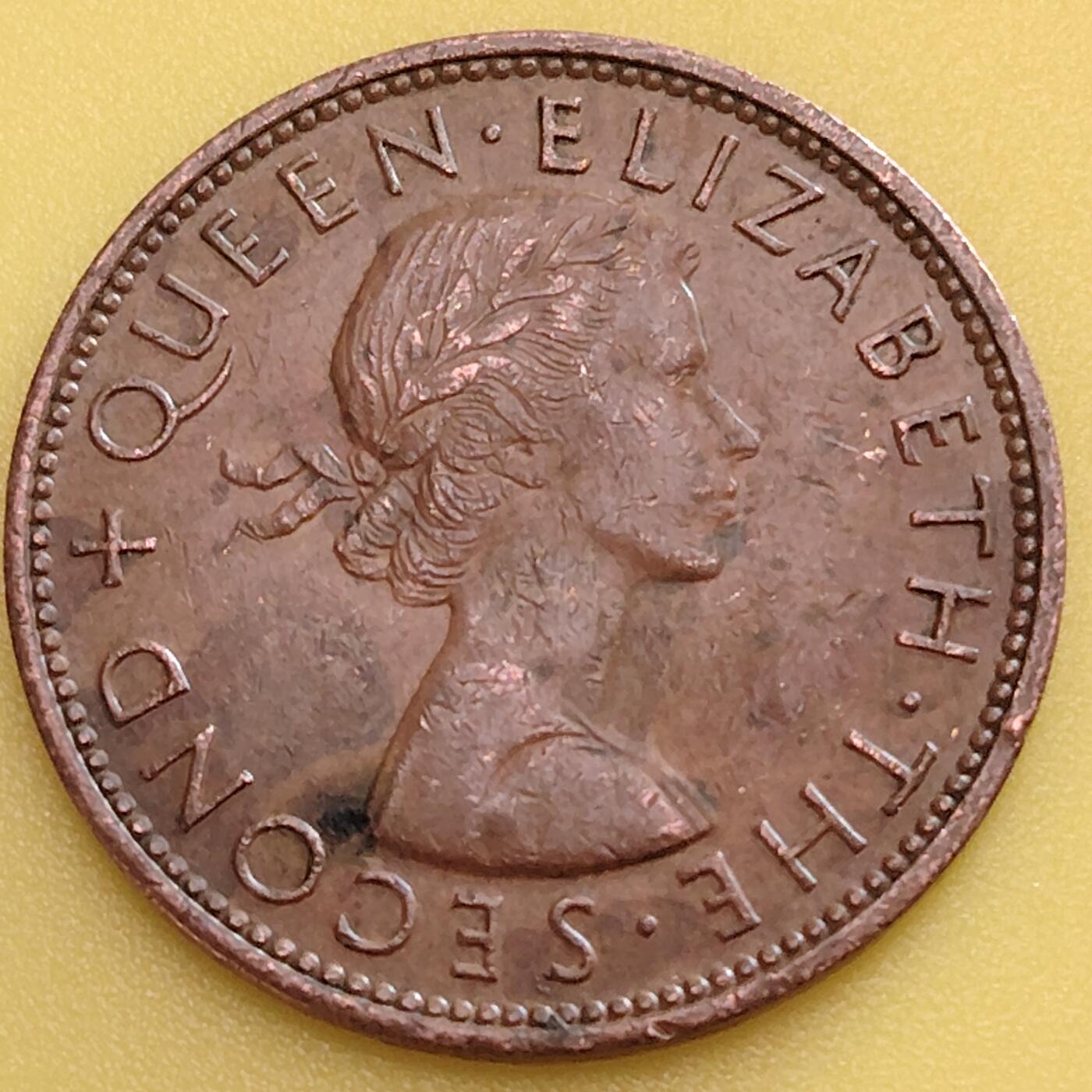 布加迪🐬～世界钱币(上海)🌾第 282 期 /  各国套币和散币 新西兰🇳🇿 1962年 1便士