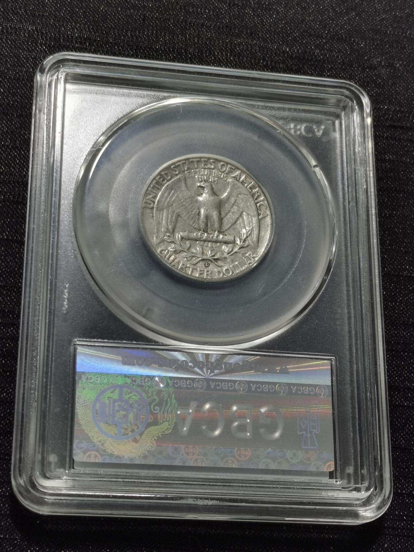 天下钱庄专场欢迎参拍 美国华盛顿25美分银币