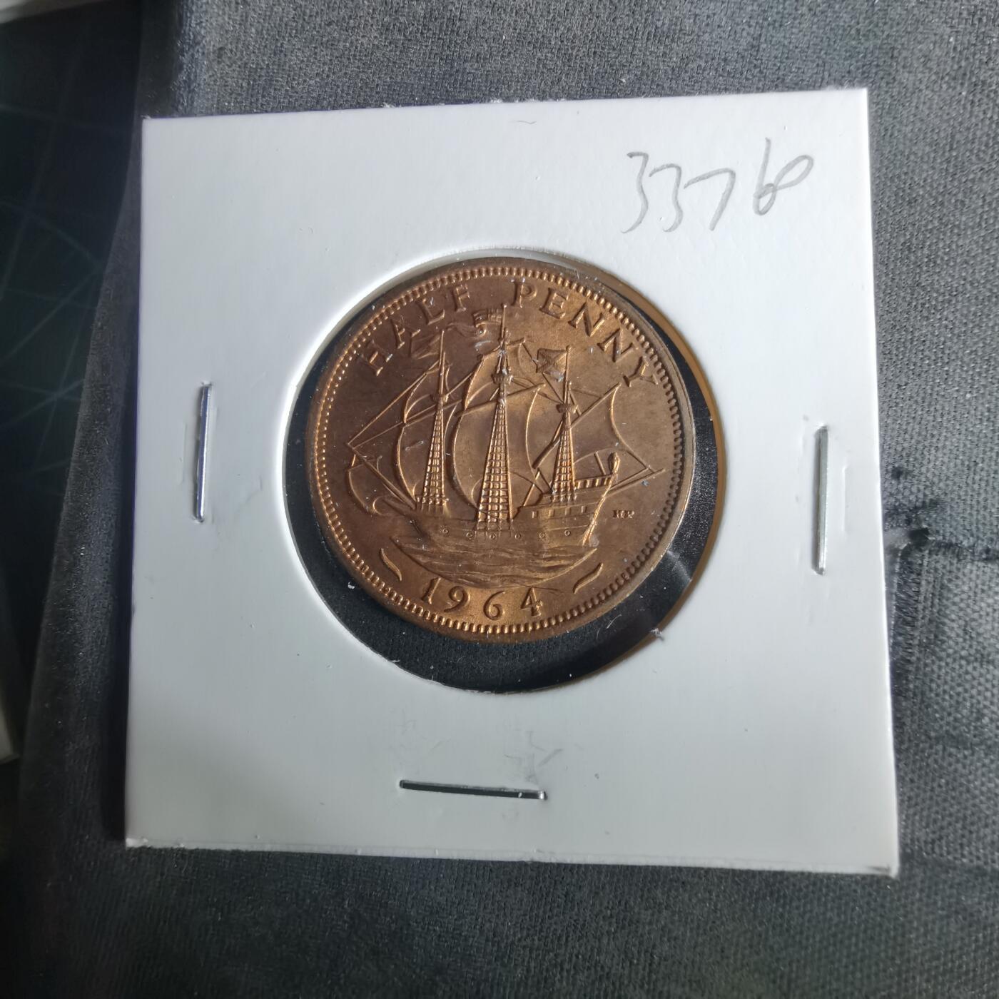 沼泽如烟--第1033场 英国1964年半便士