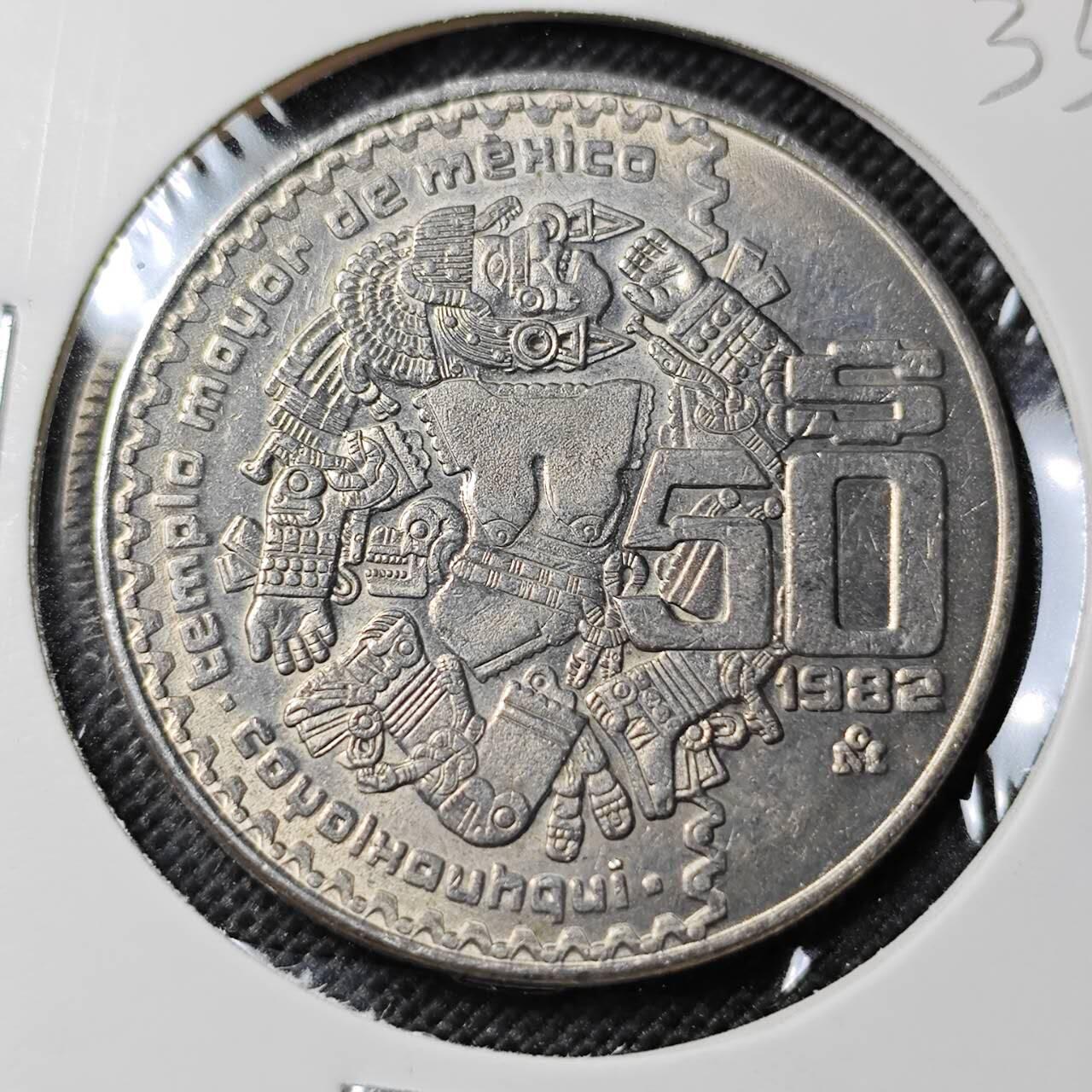 KK钱币收藏小铺   套币专场 2月预留时间 周末发货 1982墨西哥50比索 好品 