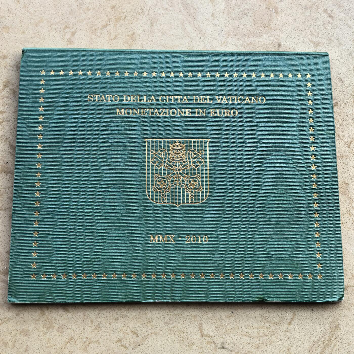 道一币馆币章第一百七十场 原包装 梵蒂冈2010年欧元套币八枚