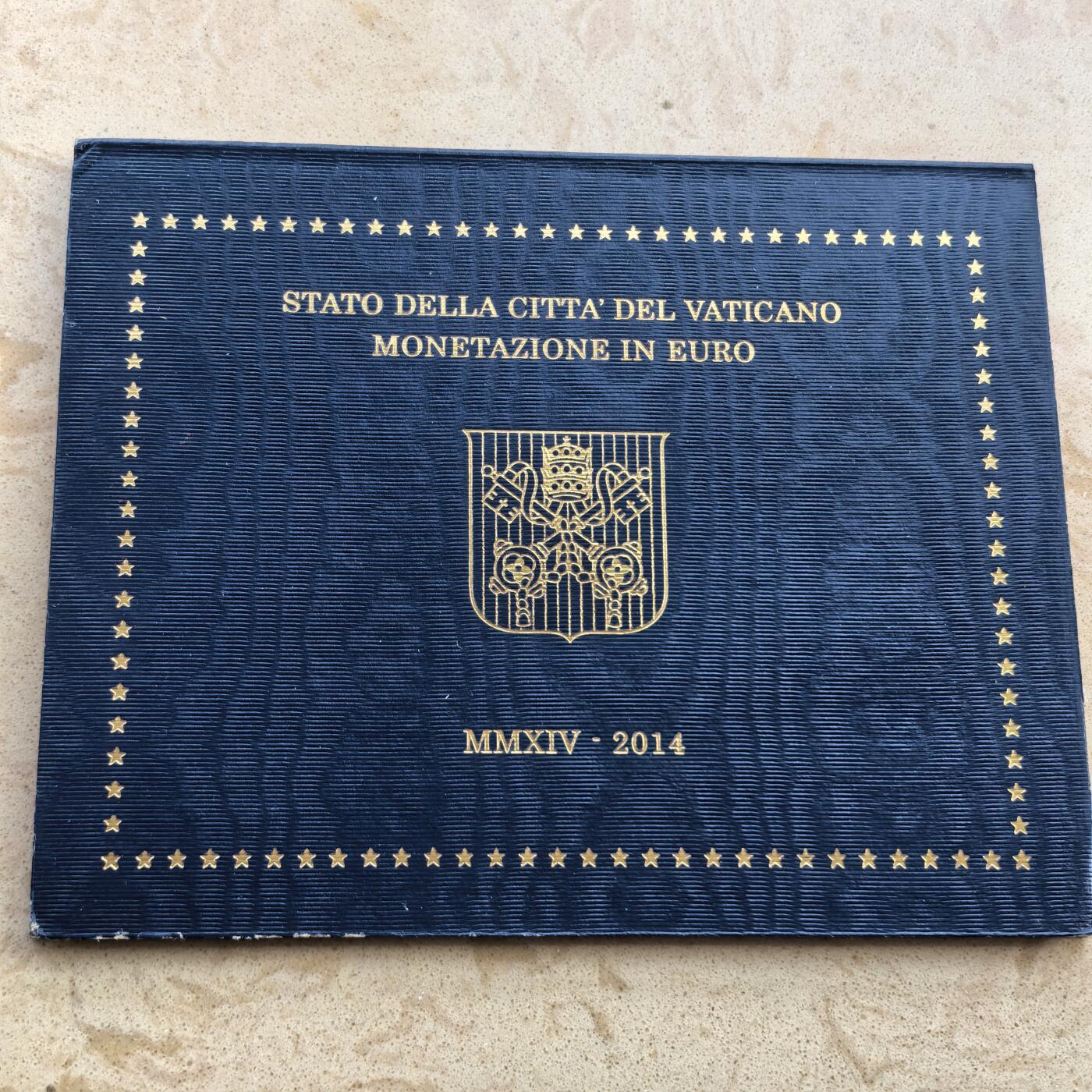道一币馆币章第一百七十场 原包装 梵蒂冈2014年欧元套币八枚