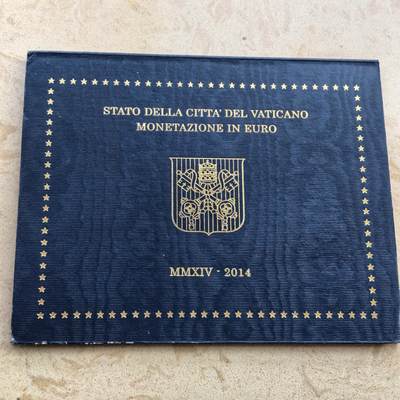 道一币馆币章第一百七十场 - 原包装 梵蒂冈2014年欧元套币八枚