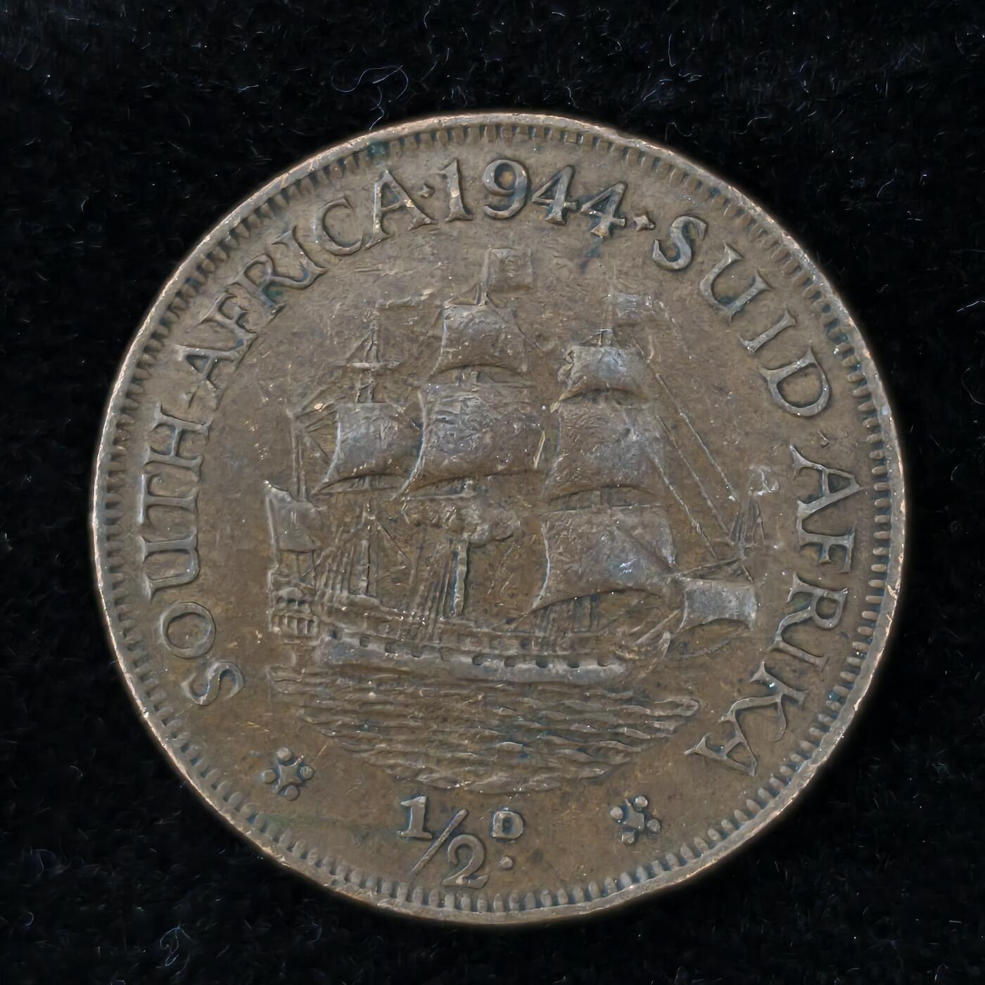 Krab外币市集Vol.27 南非1944年1/2便士