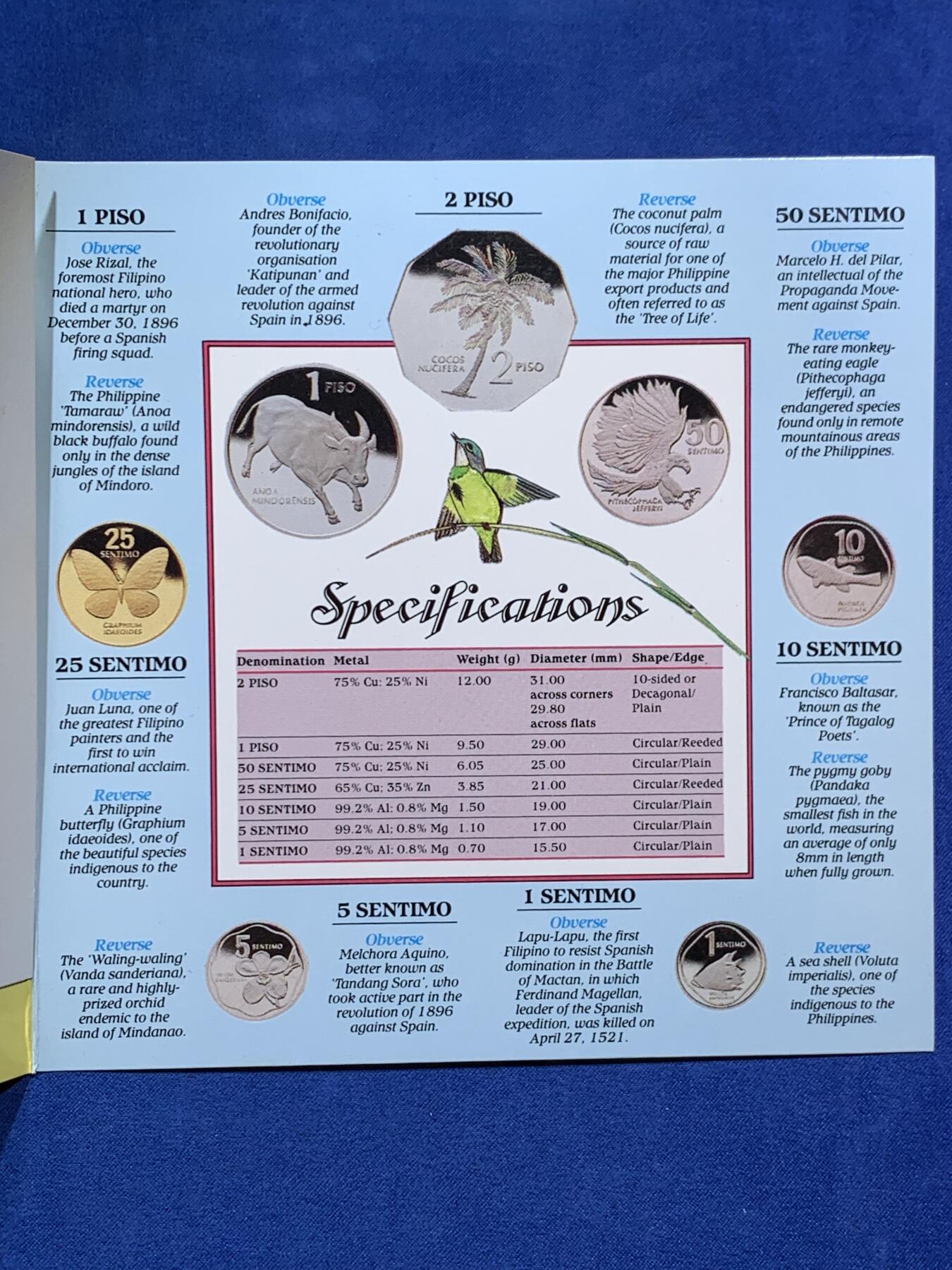 《竞宝斋》第473场 周日，周一 2场连拍 （全场包邮）欢迎送拍 菲律宾1983年七枚装套币