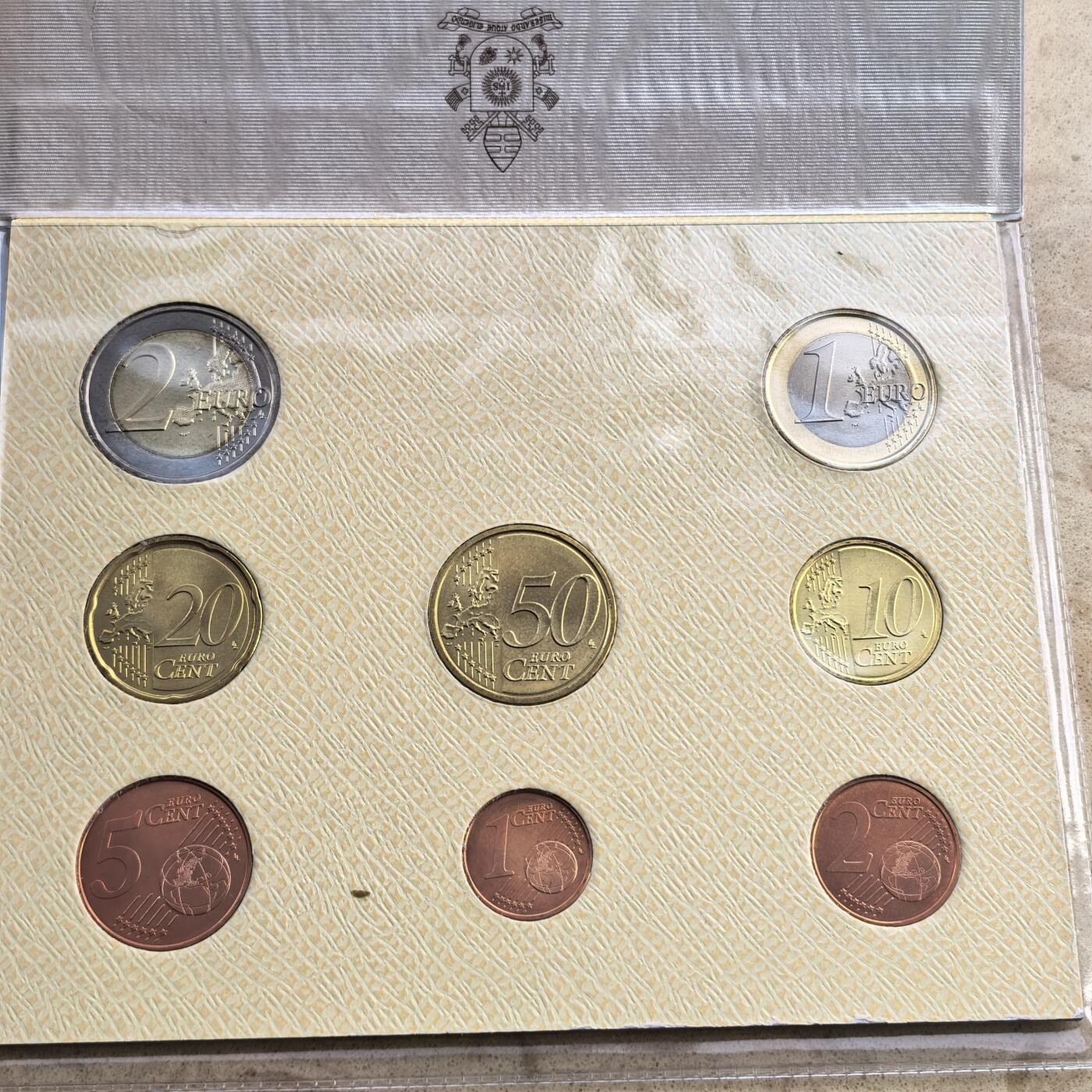 道一币馆币章第一百七十场 原包装 梵蒂冈2017年欧元套币八枚