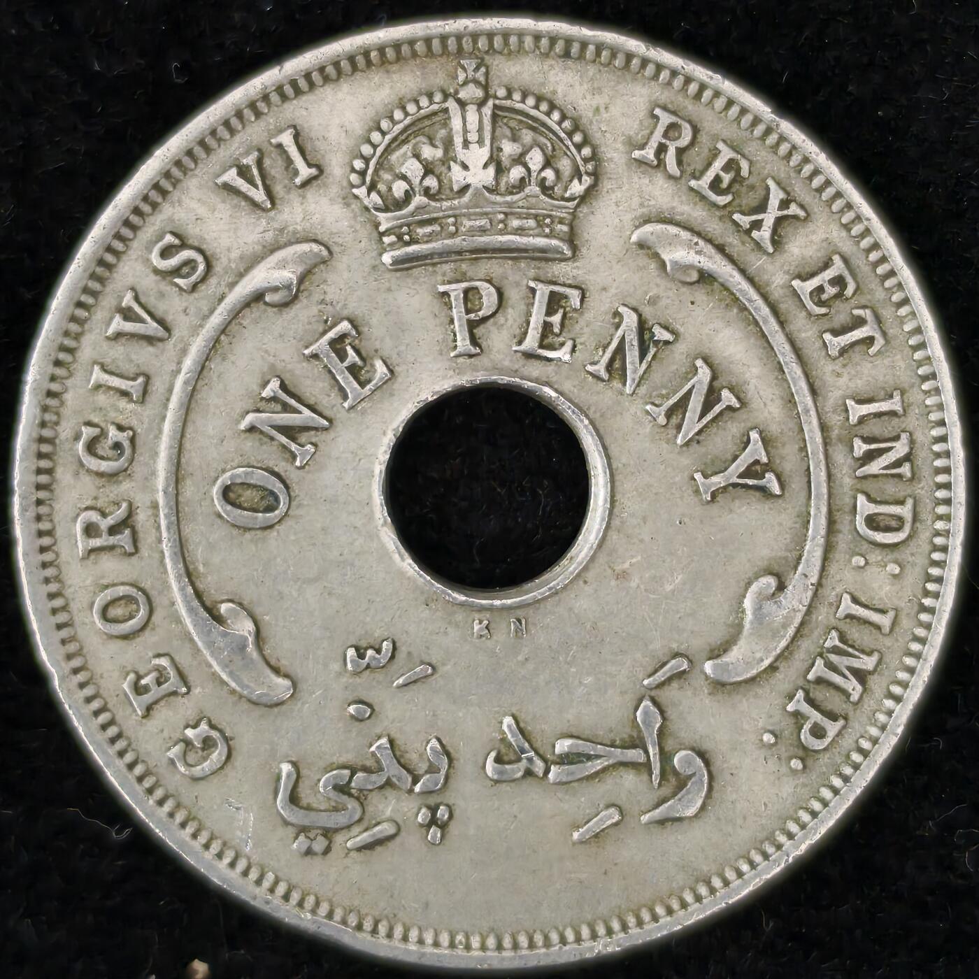 Krab外币市集Vol.27 英属西非1947年1便士KN厂