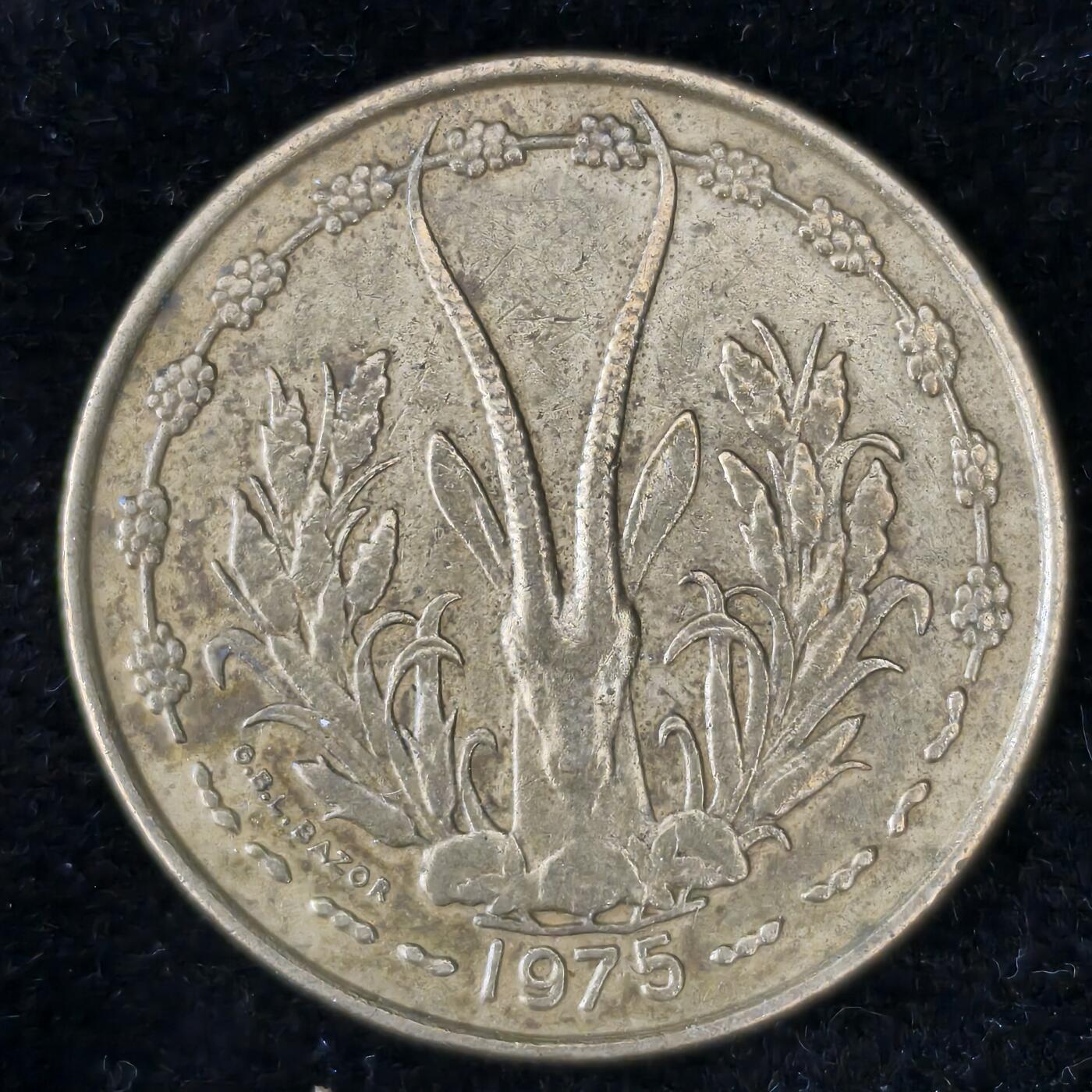 Krab外币市集Vol.27 法属西非1975年25法郎