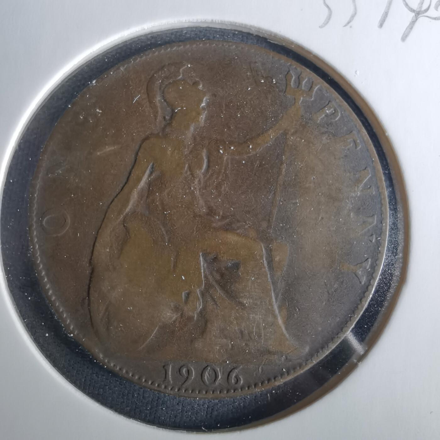 沼泽如烟--第1033场 英国1906年1便士