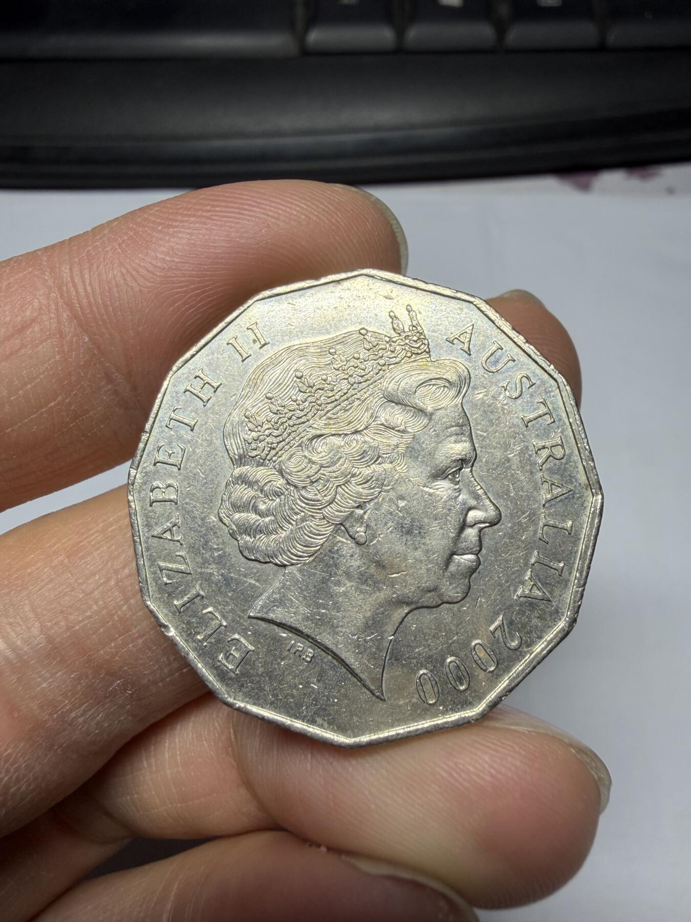 2026年集古藏今外币拍卖第三期-第7场—（总第317拍），可以寄存60天，满160元包邮。 2000年澳大利亚50分