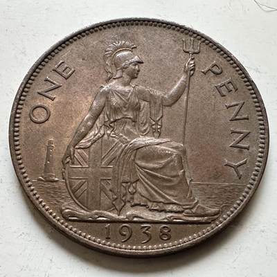 🌹外币初藏🌹🐯2026年第34场   每周二四六晚8️⃣点 接代拍 - 英国1938年一便士