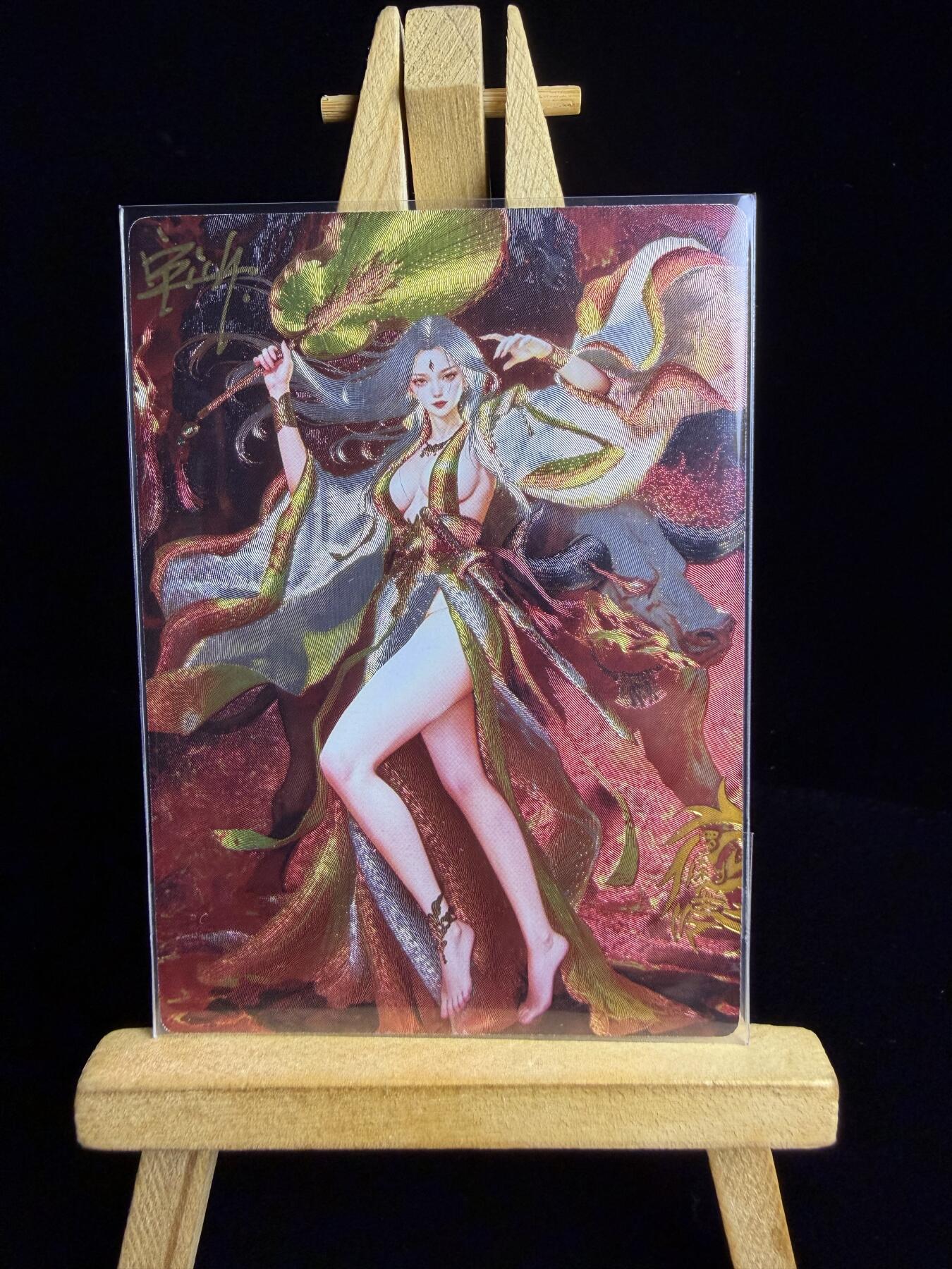 奇点卡牌限时专场 新品 亲签 限编 所有卡牌独家赞助 部分卡牌支持多宫 流拍商品会循环上架 禁止小号扛价 拒绝套路 部分卡牌设有底价 大家放心拍！祝各位卡牌大佬名流身体健康！ 奇点卡牌亲签限编 宗Rich玄灵谱西游 铁扇公主粗闪 亲签限编17/20