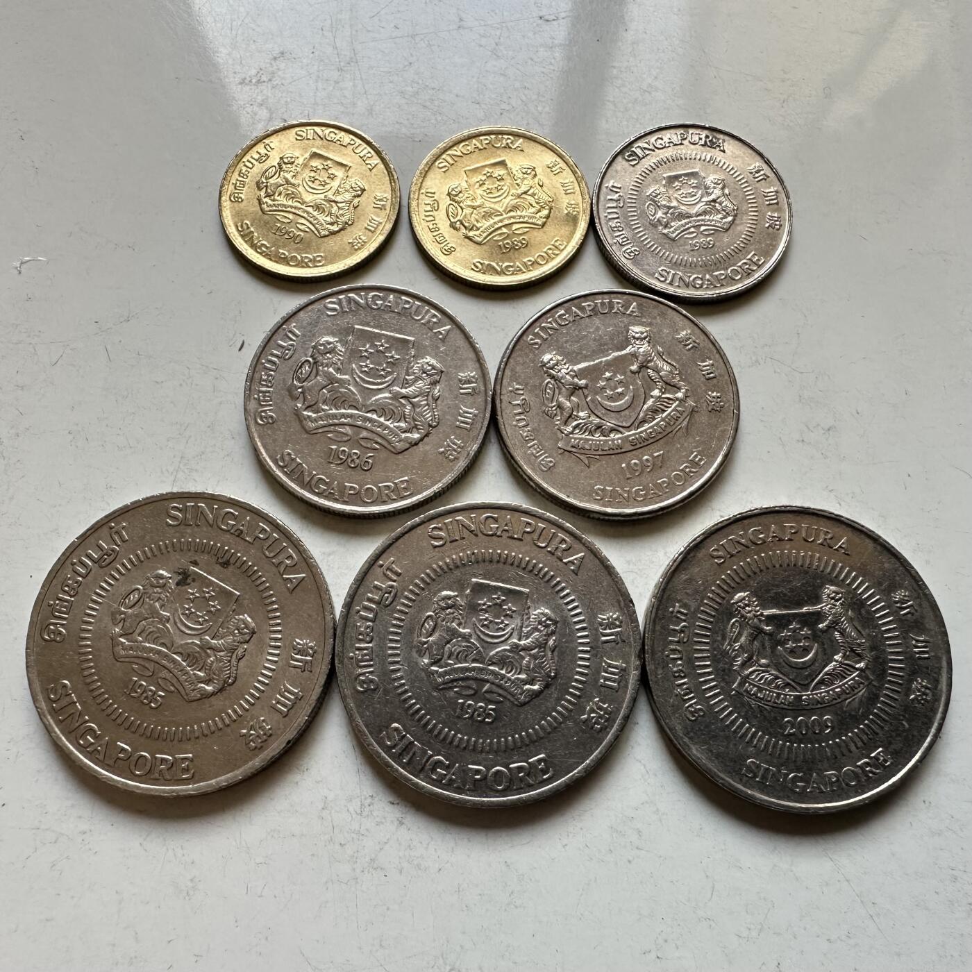 🌹外币初藏🌹🐯2026年第34场   每周二四六晚8️⃣点 接代拍 新加坡花卉版 8枚