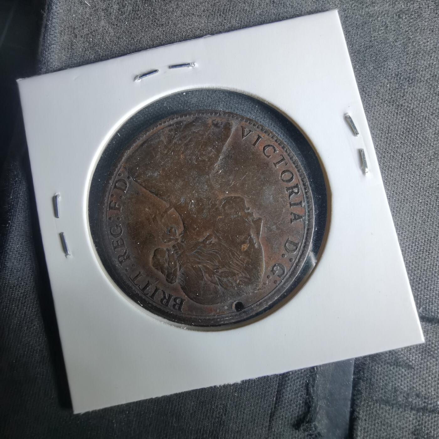 沼泽如烟--第1033场 英国1860年1便士