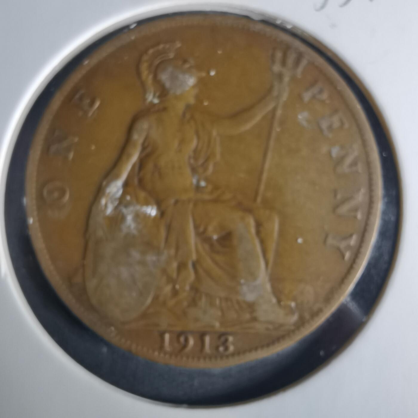 沼泽如烟--第1033场 英国1913年1便士