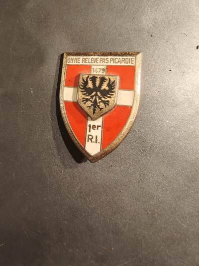 老王徽章第188期 - 法国陆军第1步兵团证章
